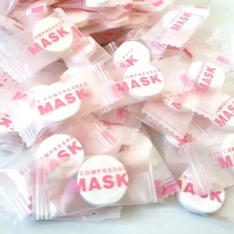 30/50 Pcs Disposable Compressed Mask Skin Care Portable Travel Non-Woven Mask Face Sheet Beauty Face Towel Cleaning