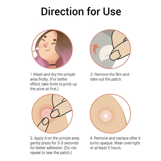 Acne Patches,  Tea Tree Pimple Patches Acne Dots Acne Absorbing Cover Pimple Sticker Hydrocolloid Acne Patch (3 Pack, 66 Count)