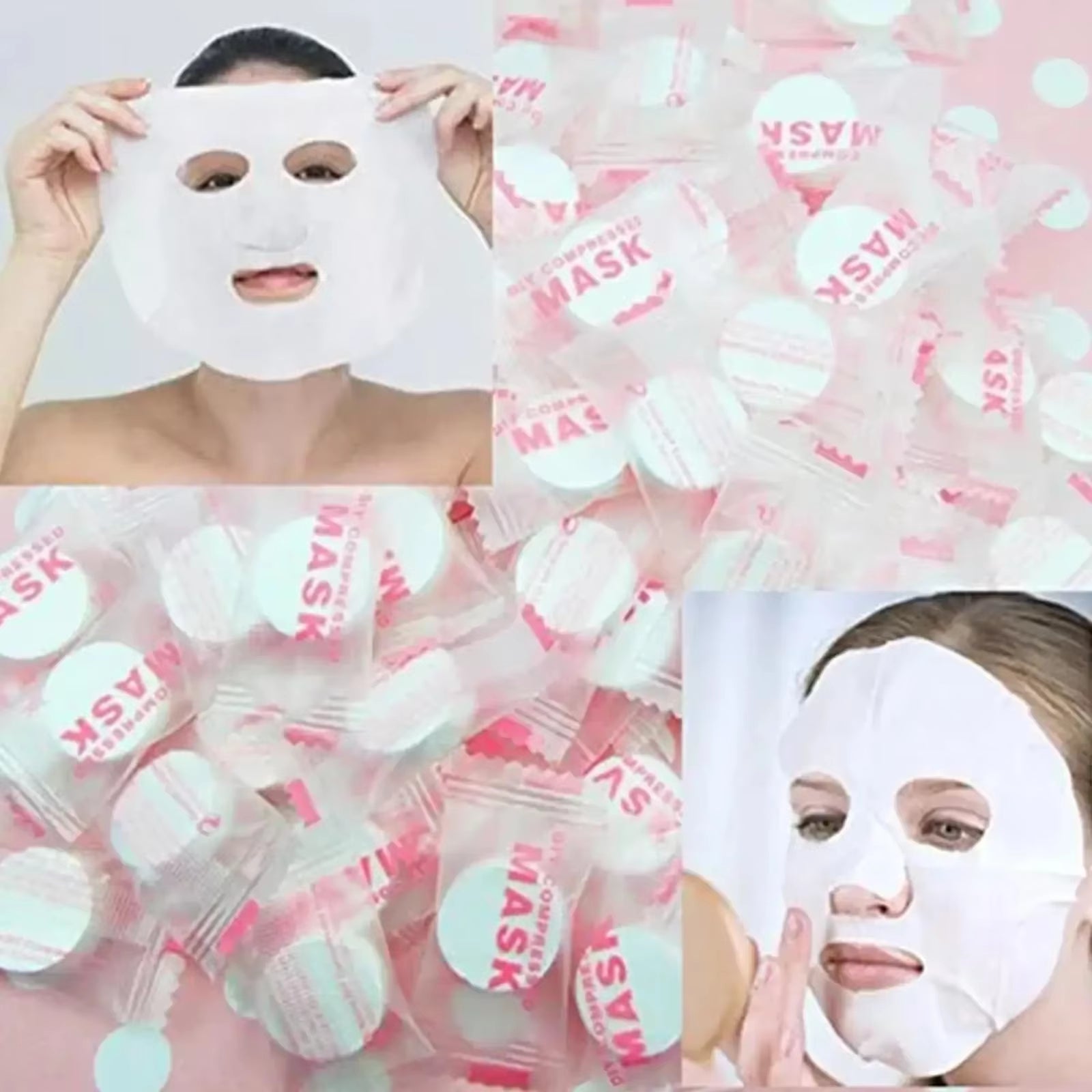 30/50 Pcs Disposable Compressed Mask Skin Care Portable Travel Non-Woven Mask Face Sheet Beauty Face Towel Cleaning