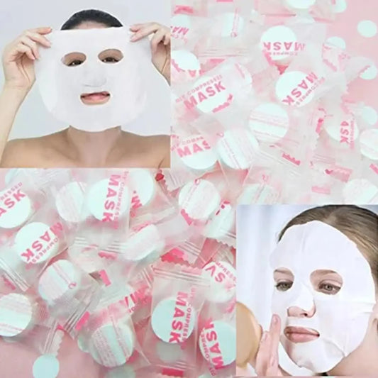 30/50 Pcs Disposable Compressed Mask Skin Care Portable Travel Non-Woven Mask Face Sheet Beauty Face Towel Cleaning